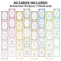 40pcs Ramadan Dua Cards,Quran Dua Flash Cards,Arabic Transliteration&English,Islamic Dua Prayer Card,Eid Gift For Friends Family