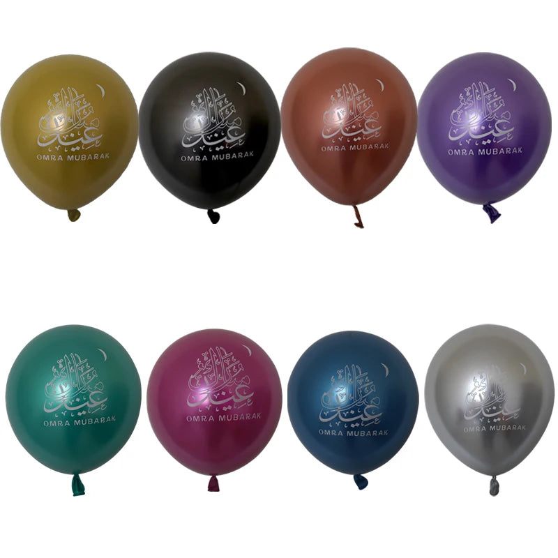 1set Moon Star Balloon Set for Muslim EID Mubarak Festival Home DIY Decoration Ramadan Kareem Kids Birthday Party Ballon Globos