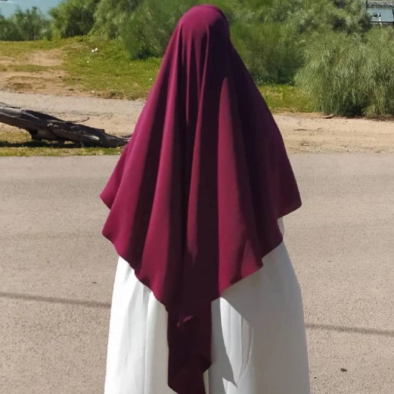Eid Prayer Garment Hijab Long Khimar Ramdan Muslim Long Headcarf Women One Piece Jubha Islamic Hijabs Musulman Dejellab 2026