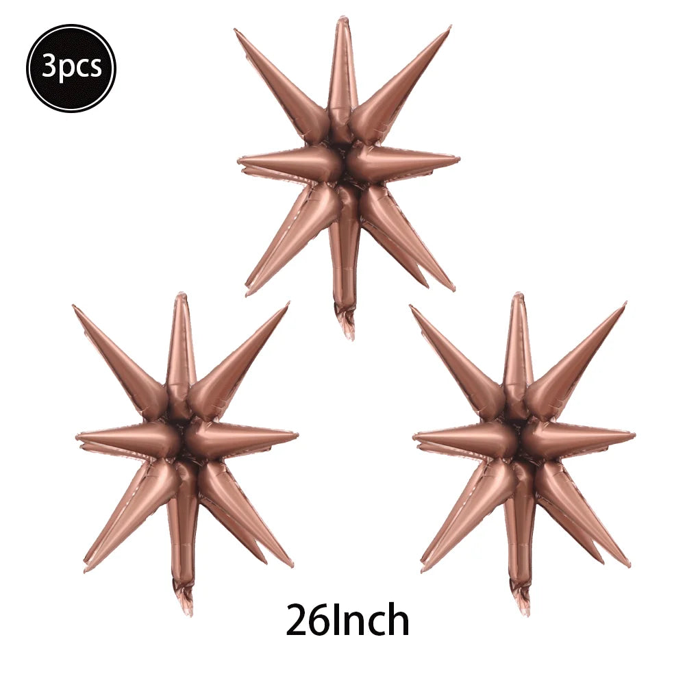 Caramel/Chocolate/Cream Number Balloon Star Heart Foil Helium Ball Kids Adult Girl Birthday Wedding Anniversary Party Decoration