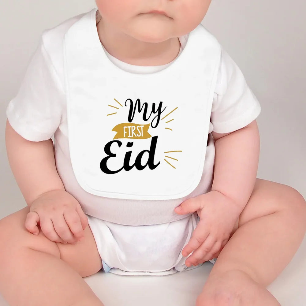 My First Eid Baby Bib Islamic Iftar Party Newborn Gift Accessories Ramadan Decorations 2026 Muslim Supplies New Parents Gift