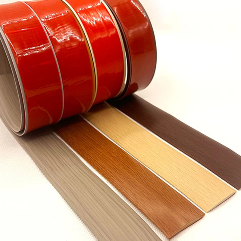 5cm PVC Wood Floor Transition Strip Edge Closing Strip Self-adhesive Seam Strip Flat Buckle Dge Pressing Threshold strip