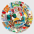 50pcs Italy Travel Famous City Stickers Pisa Tower Venice Scenery Decals Waterproof for Scrapbook Laptop Luggage Decorative
