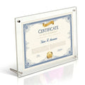 A4 Acrylic Photo Frame Display Stand Paper Holder, Certification Holder for Bedroom Dormitory Tabletop Decorations