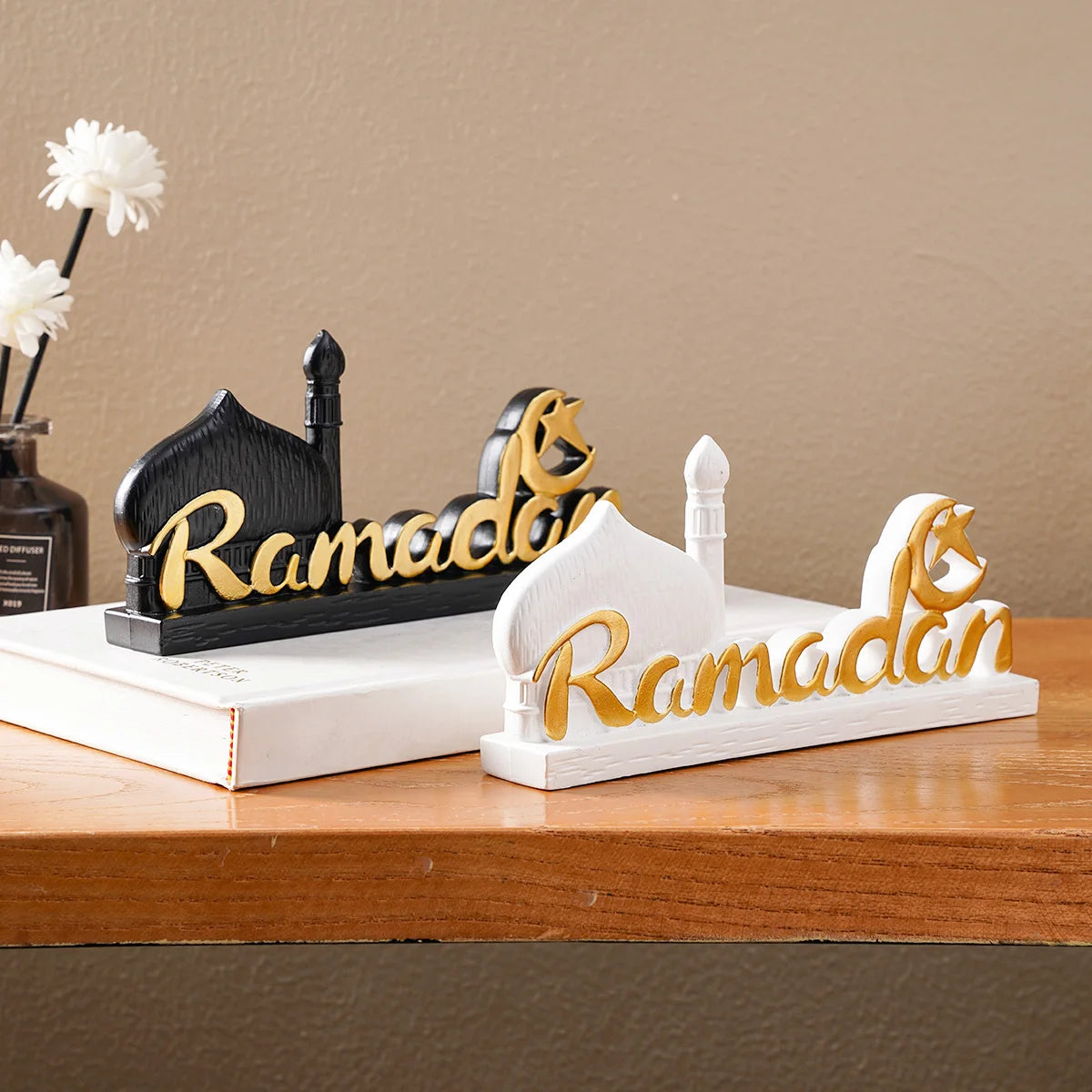 1PC, Creative Simple Castle Ramadan Letter-shaped Decorative Item, Suitable for Giving Cute Gifts During Ramadan Festival