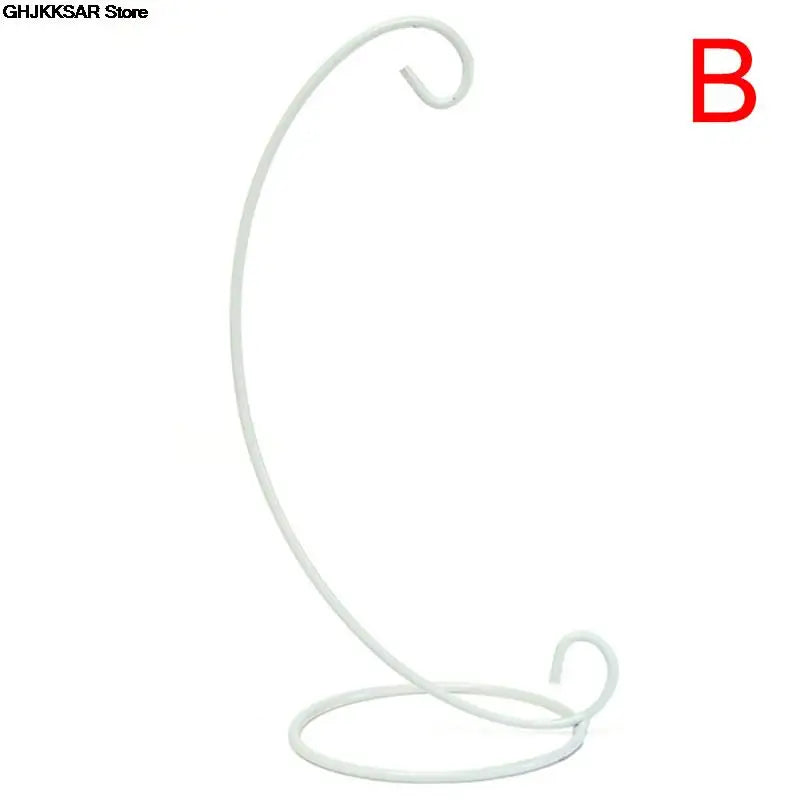 1PC Creative Heart/Moon Shaped Iron Hanging Holder Plant Glass Vase Stand