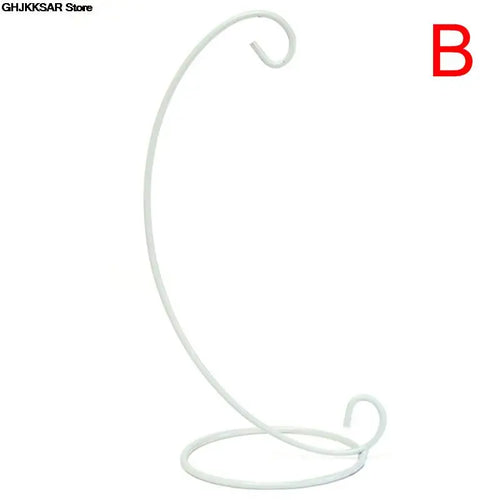 1PC Creative Heart/Moon Shaped Iron Hanging Holder Plant Glass Vase Stand