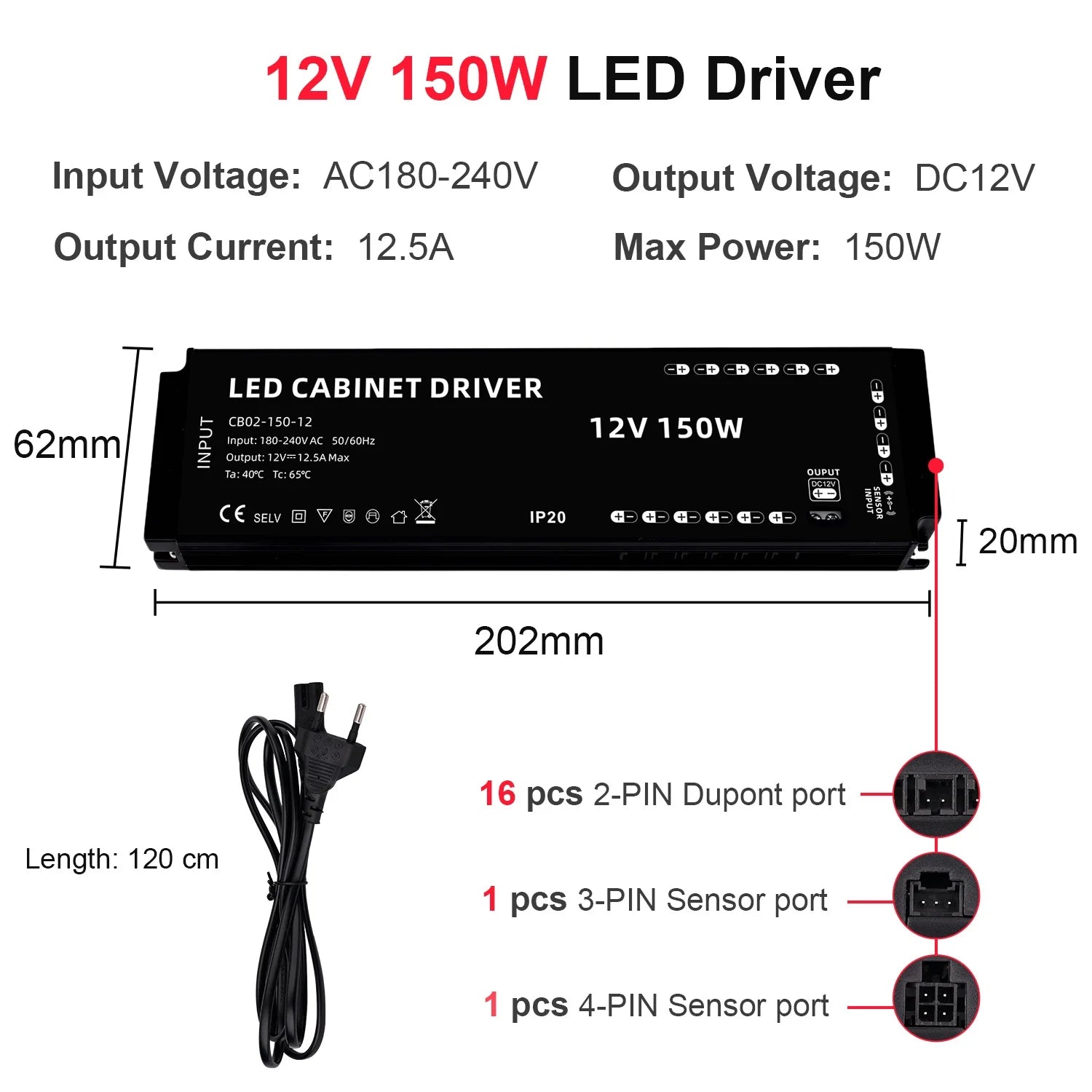 Under Cabinet COB LED Strip Light Collection Display Closet Bookcase Wardrobe Lamp Tape Penetrable Wood Dimmable Touch Sensor