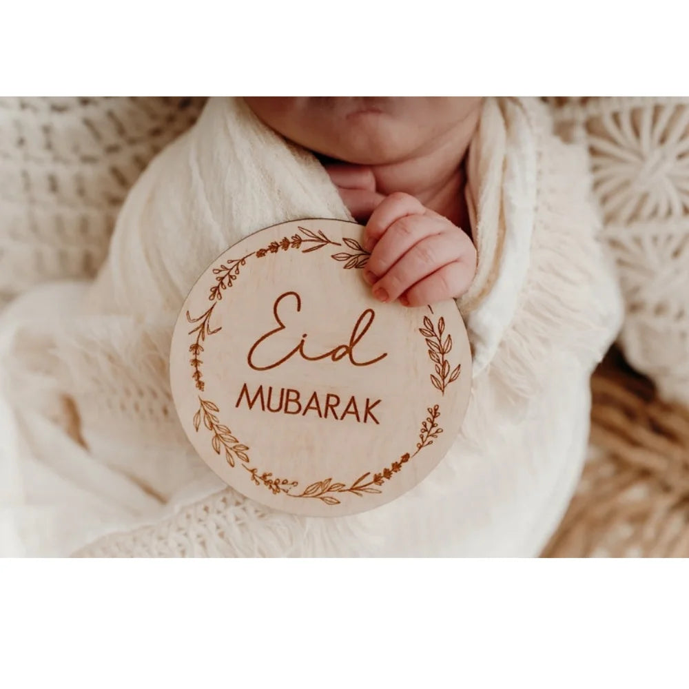 Baby Milestone EID MUBARAK Shooting Baby Bump Newborn My First Ramadan Eid Mubarak Photo Props Newborn New Parent Gift Ideas