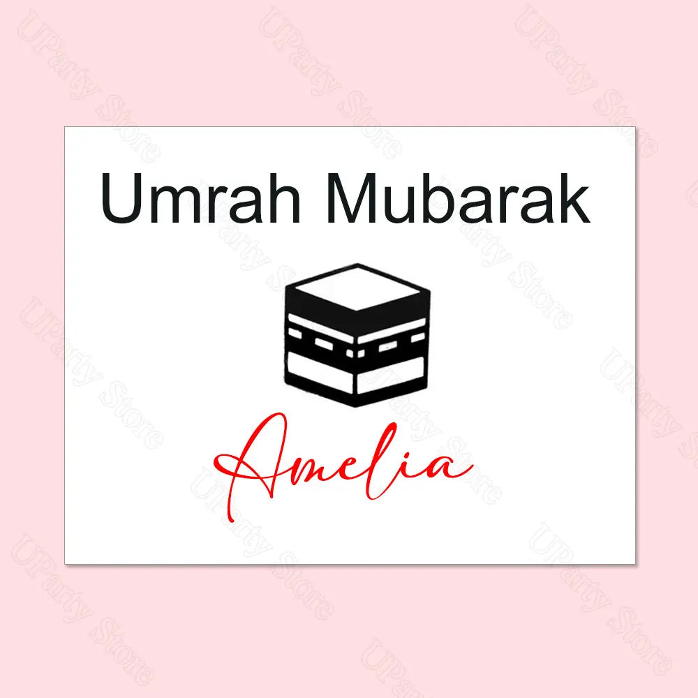 Eid Mubarak Vinyl Stickers for Clear Balloons Custom DIY Personalized Eid Mubarak Balloons for Hajj Umrah Mubarak Decor Favor