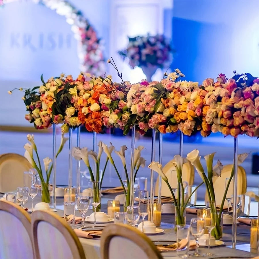 Acrylic Centerpieces for Tables Flower Stand for Wedding Party Table Centerpieces wedding decoration