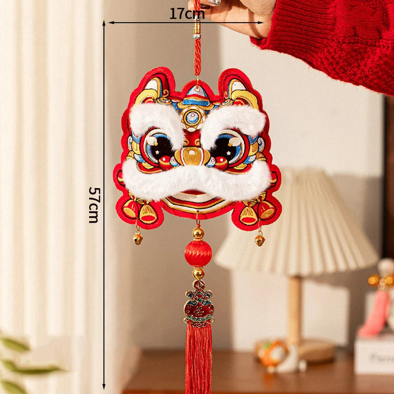 Chinese New Year 2025 Decorations Chinese Spring Festival Hanging Pendant Door Wall Ornament Traditional Chinese Room Decoration