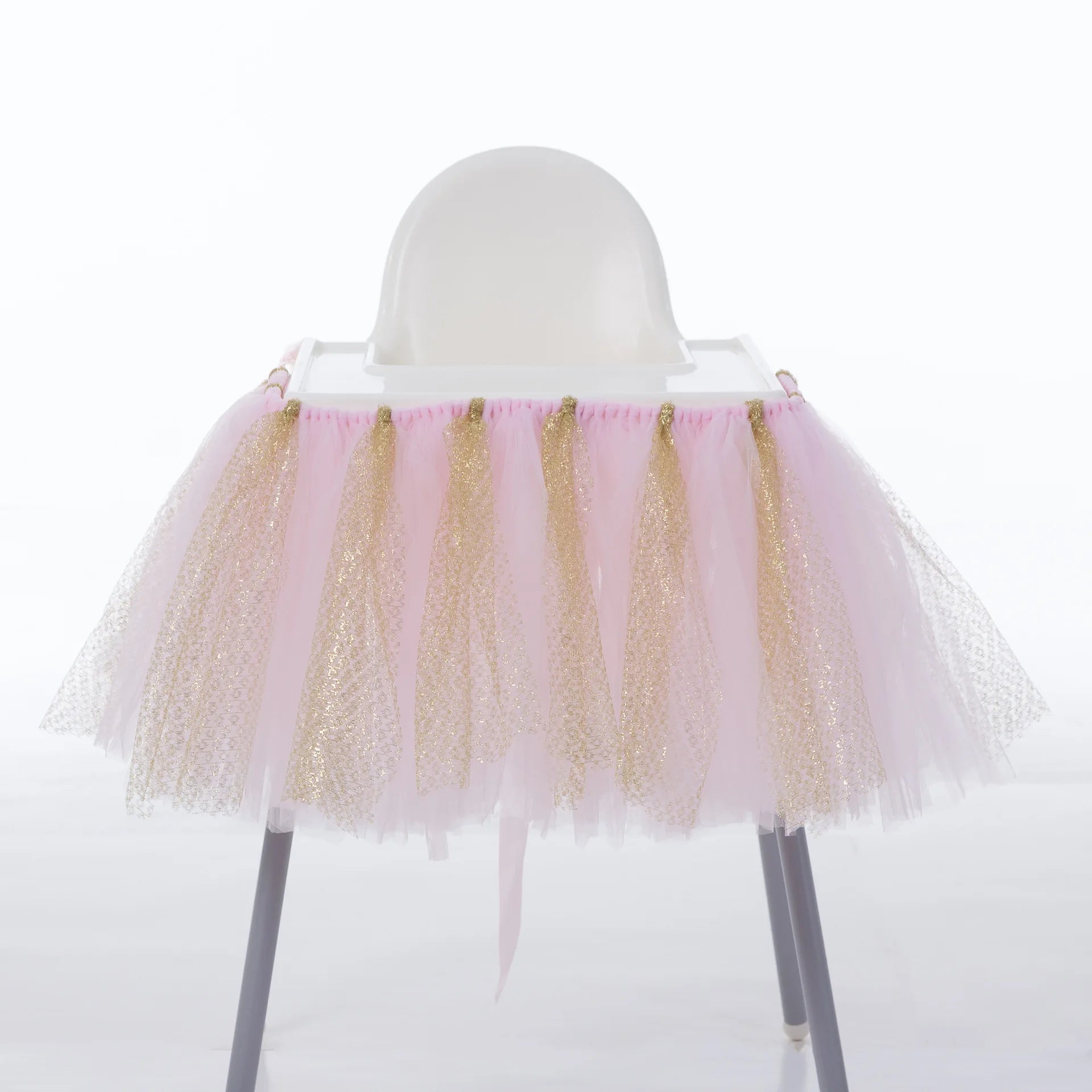Tutu Chair Skirt Mesh Chair Skirt Children's Table Chair Skirt Party Decorative Chair Skirt Baby Birthday Party Decoration