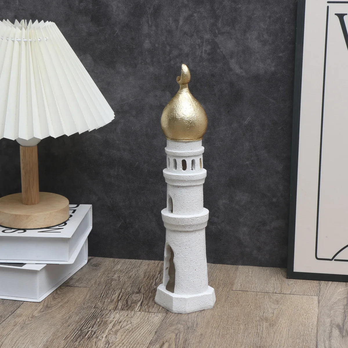 1 PC Candlestick Muslim Kaaba Dome Mosque Islamic Desktop Ornament Table Car Decor Crafts Gifts