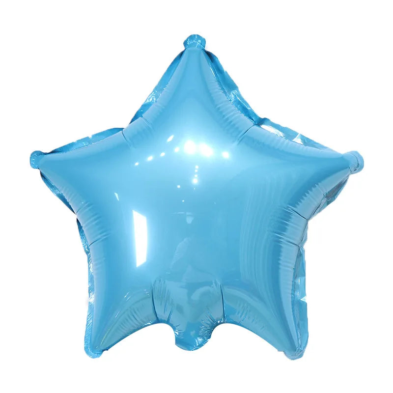 10-18inch Pentagram Aluminum Film Balloons Birthday Decoration Wedding Room Layout Automatic Sealing Star Luster Aluminum Foil