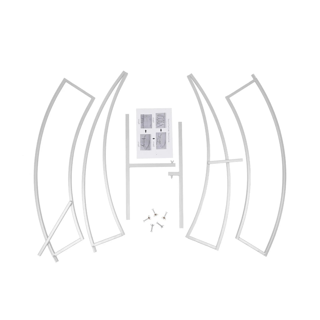 Large Crescent Wedding Balloon 7ft Moon Backdrop Stand Metal Arch Frame Wedding