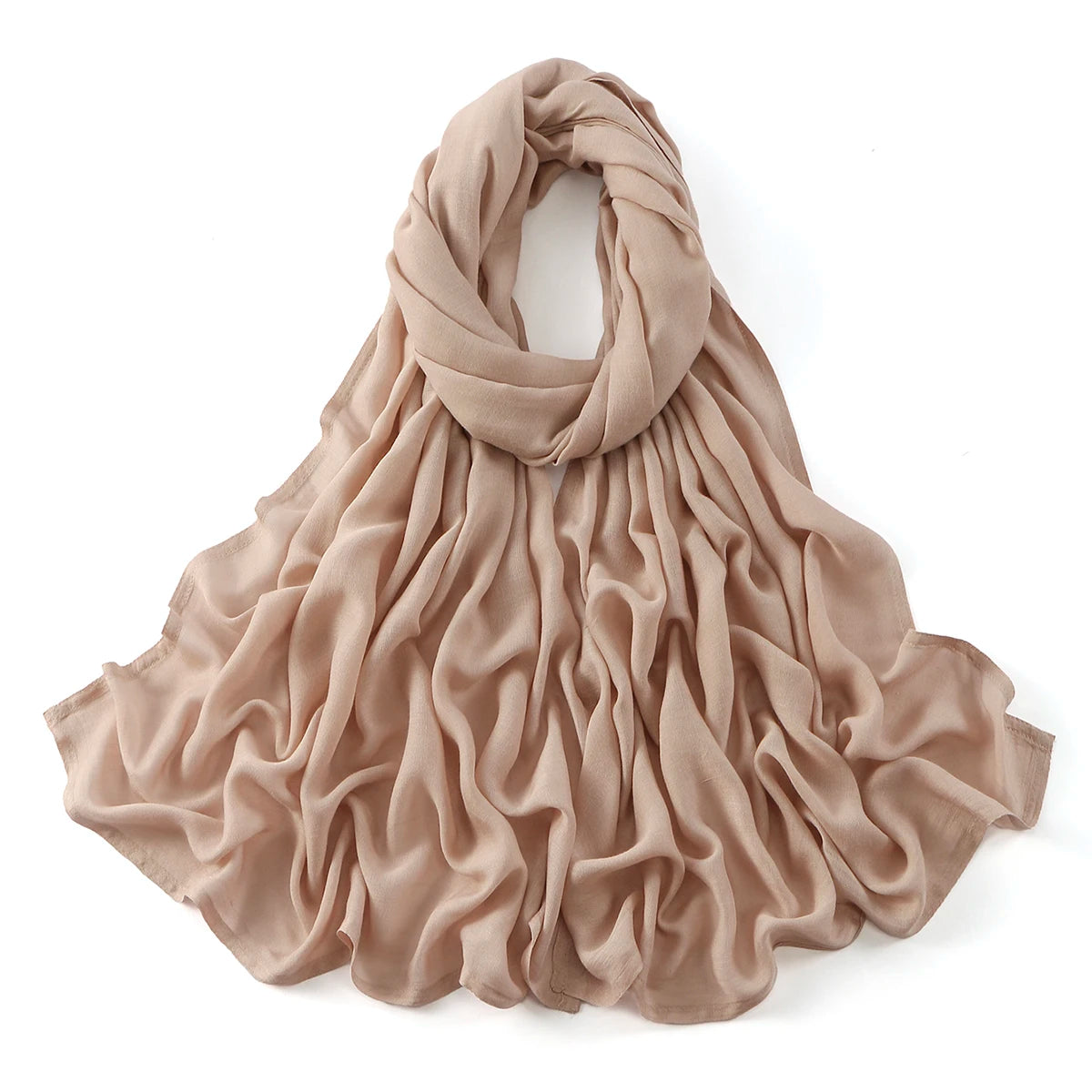 Cotton Rayon Modal Muslim Hijabs For Women Scarf Thin Plain Shawls Femme Musulman Soft Headscarf Islam Turban Headband 185*75CM