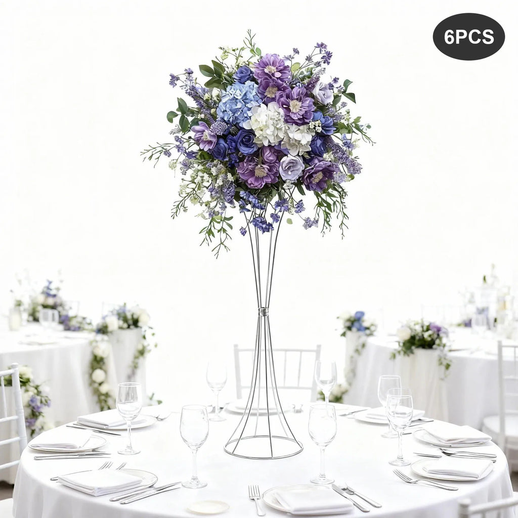 6PCS Wedding Flower Stand 2kg Load-bearing Capacity Artificial Flower Display Rack Flower Stand for Weddings Party
