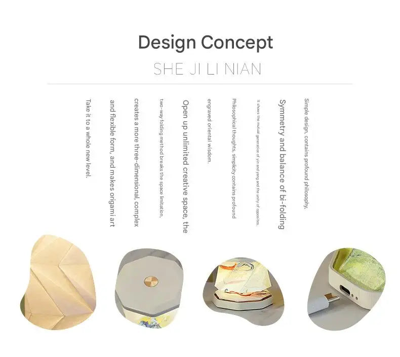 Mini Paper Lantern Night Light USB Charging Portable Foldable Book Lamp Bedroom Bedside Decor nightlight LED Table Light Gifts