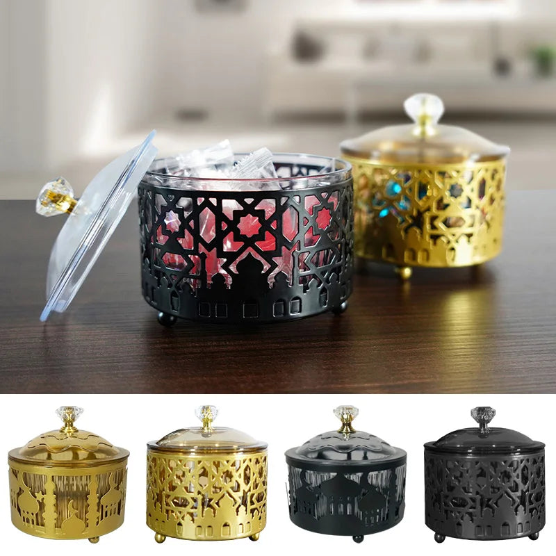 2026 Eid Mubarak Candy Holder Ramadan Candy Tray Holder Muslim Party Supplies Ramadan Eid Candy Box Islamic Decoration