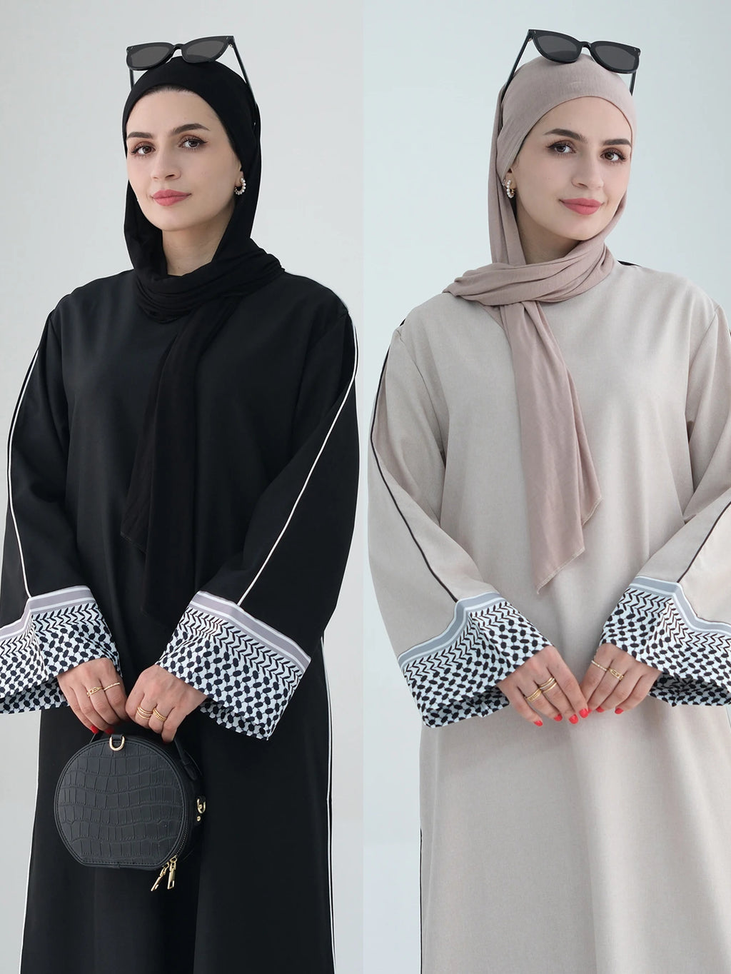 2025 Elegant Muslim Abaya Cardigan – Dubai Luxury Eid Kaftan for Women