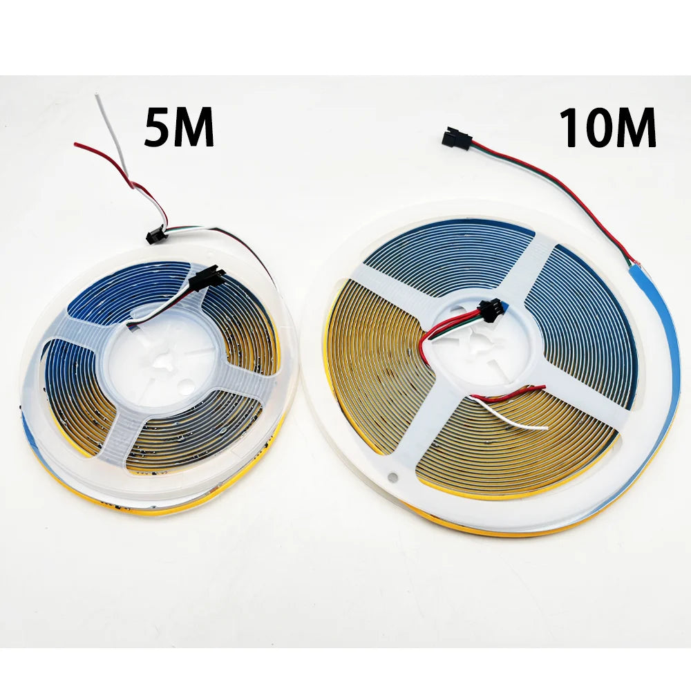 24V 5M 10M COB WS2811 Flowing Water Led Strip Sequential Horse Race Led Tape Light PIR Motion Sensor Dimmable ON/OFF Home decor