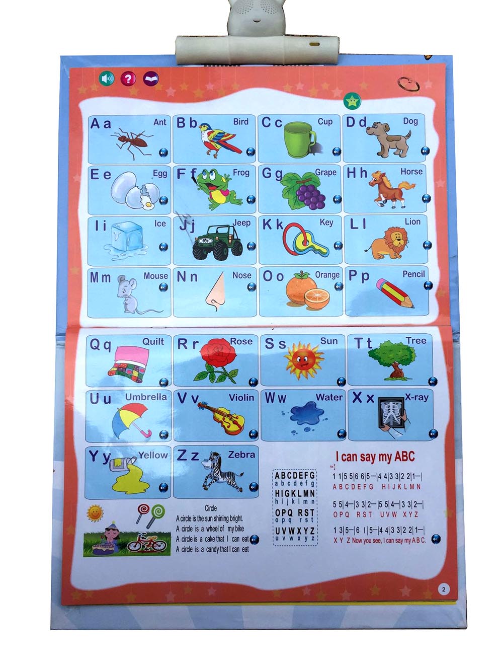2-in-1 Arabic English Sound D Book Interactive Talking Toy for Muslim Kids