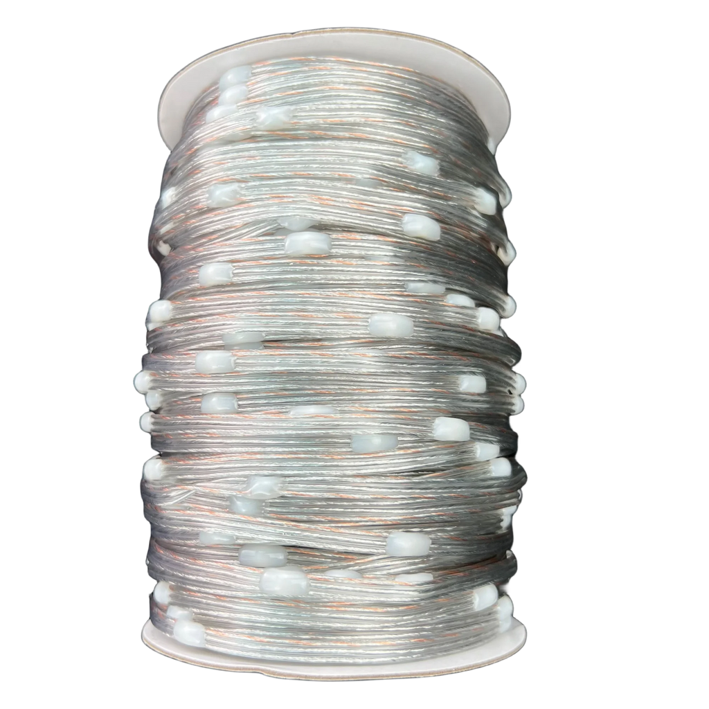 20AWG(0.2sqm2) 3Pin DC12V 1000/3000ct 50mm/100mm/150mm/200mm Pitch WS2811 RGBIC LED Pebble Seed Pixel String Light IP67 Clear Wi