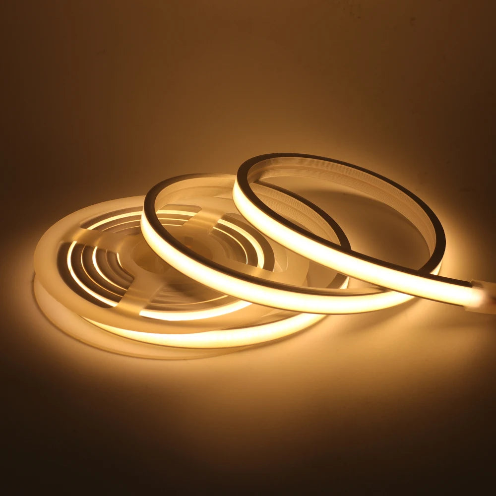 5V USB COB LED Strip Neon Light High Brightness 320 LEDs/M IP67 Waterproof Flexible Ribbon Tape for Garden Bedroom TV BackLight