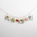 Ramadan Kareem Hanging Garland Islamic Camel Pomegranate Palm Moon Star Decor for Muslim Festival Home Party Wall Ornament Gifts