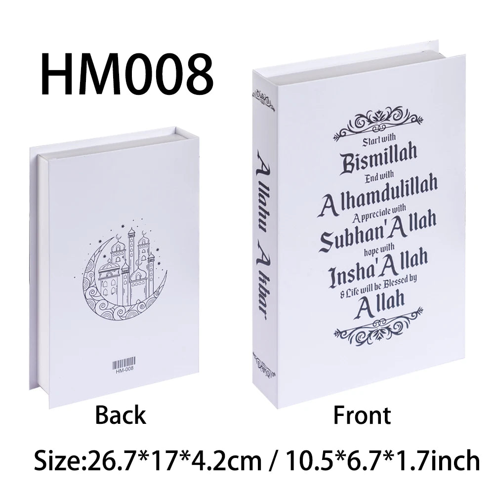 Islamic Luxury Fake Books Decorative Storage Box for Home