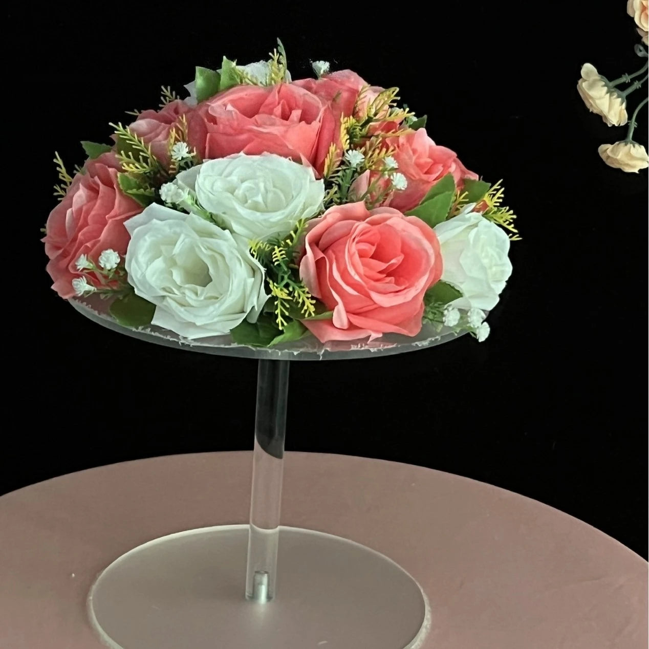 Wedding dessert table cake stand combination set European style crystal acrylic pastry tray decoration ornaments