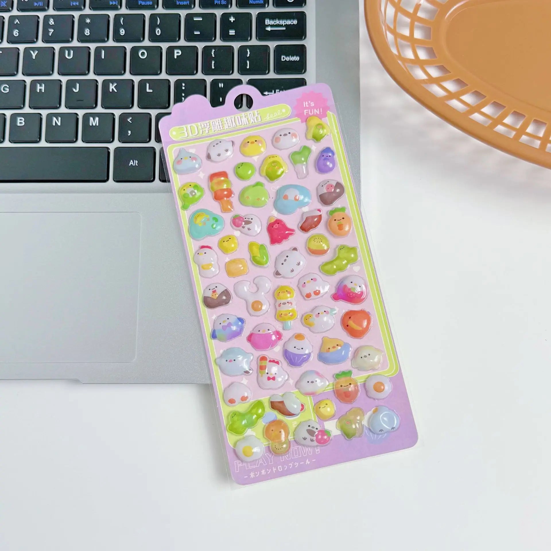 3D Embossed Diamond Stickers Exquisite Cartoon Animals Festival Party Stickers Craft Decals Scrapbooking Decoration Products
