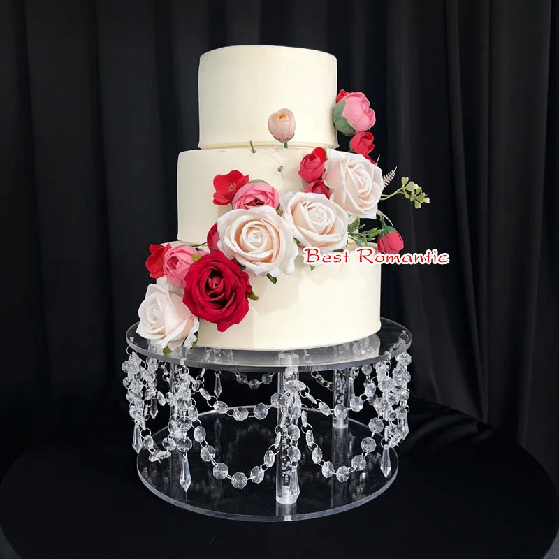 Hot sale new style wedding acrylic cake stand wedding scene layout crystal cake stand wedding supplies
