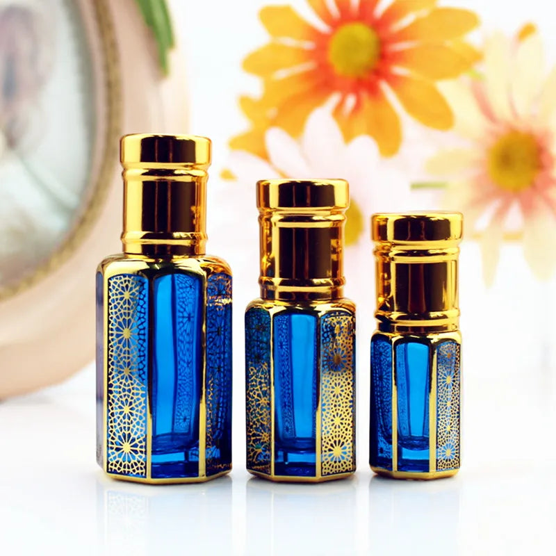 20pcs/lot 3ml 6ml 12ml Glass Perfume Bottle with Stick Colorful Essential Oil Container Bottles Empty Refillable