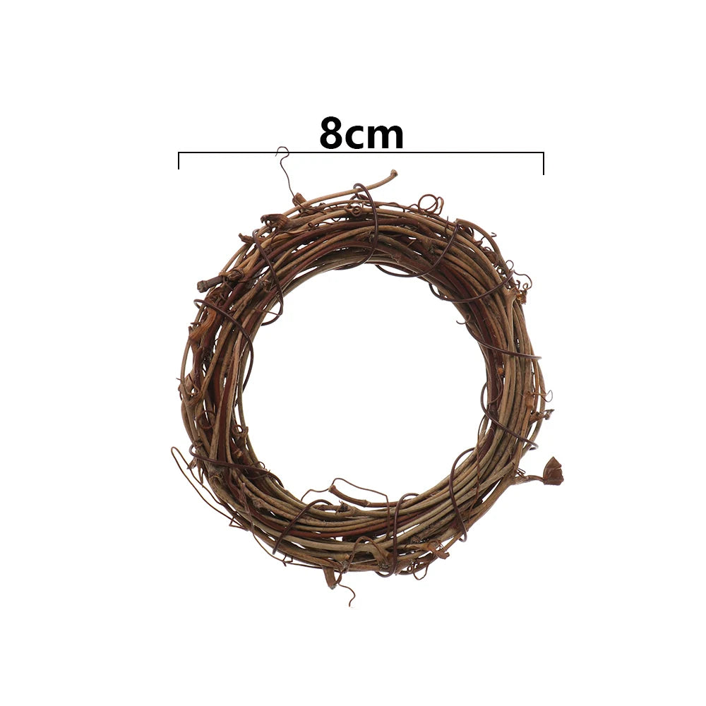 8-30CM Ramadan Decoration Eid Murbark Wedding Wreaths Decoration Garland Material Rattan Wreath DIY Wreath Party