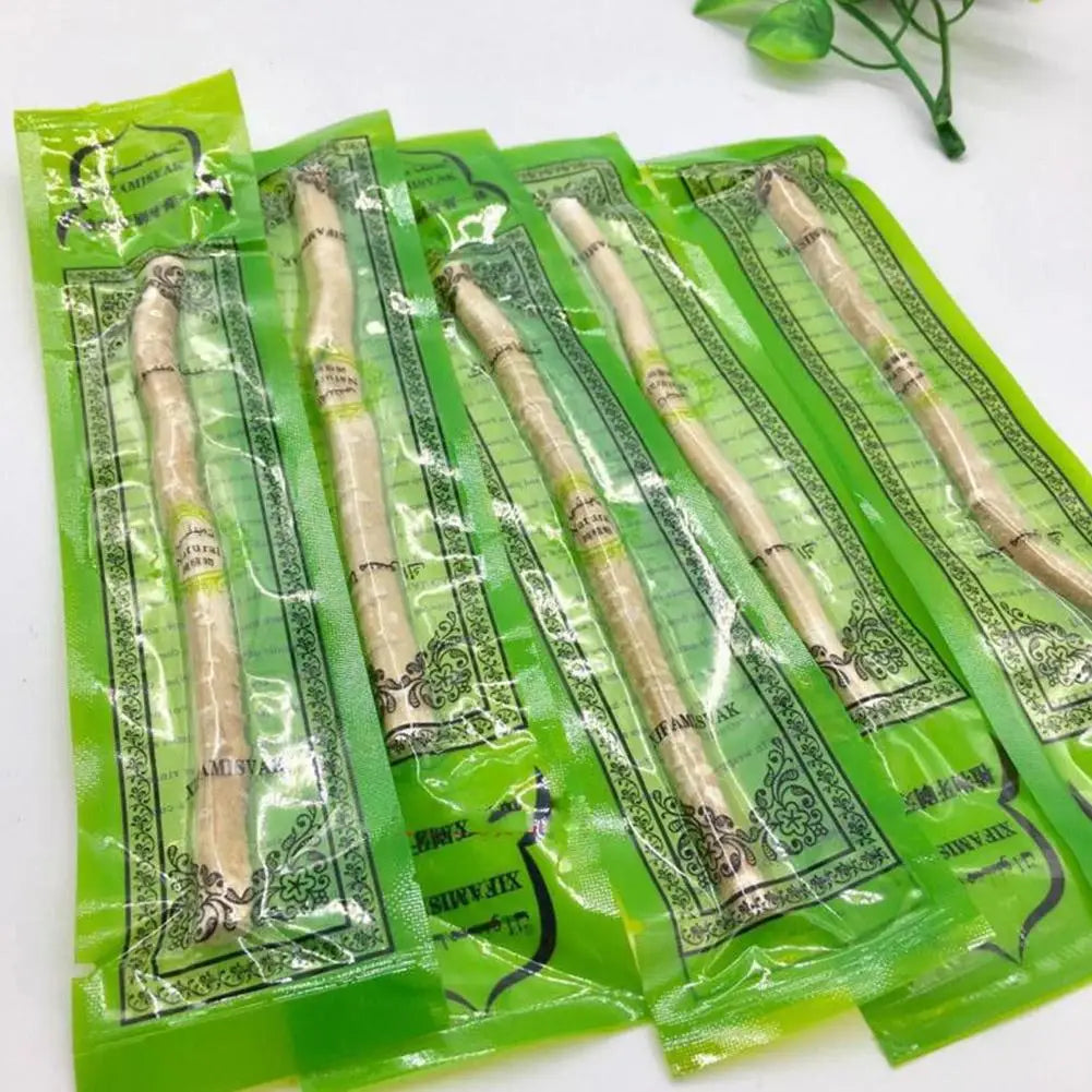 Portable Natural Miswak Toothbrush – Traditional Teeth Whitener & Manual Tooth Care Stick for Travel 1pc X1P8