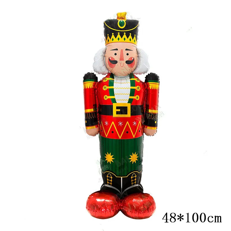 Christmas Foil Balloons Santa Claus Balloon Standding Balloon Christmas Gift Santa Balloon Xmas Party Supplies Home Decortion