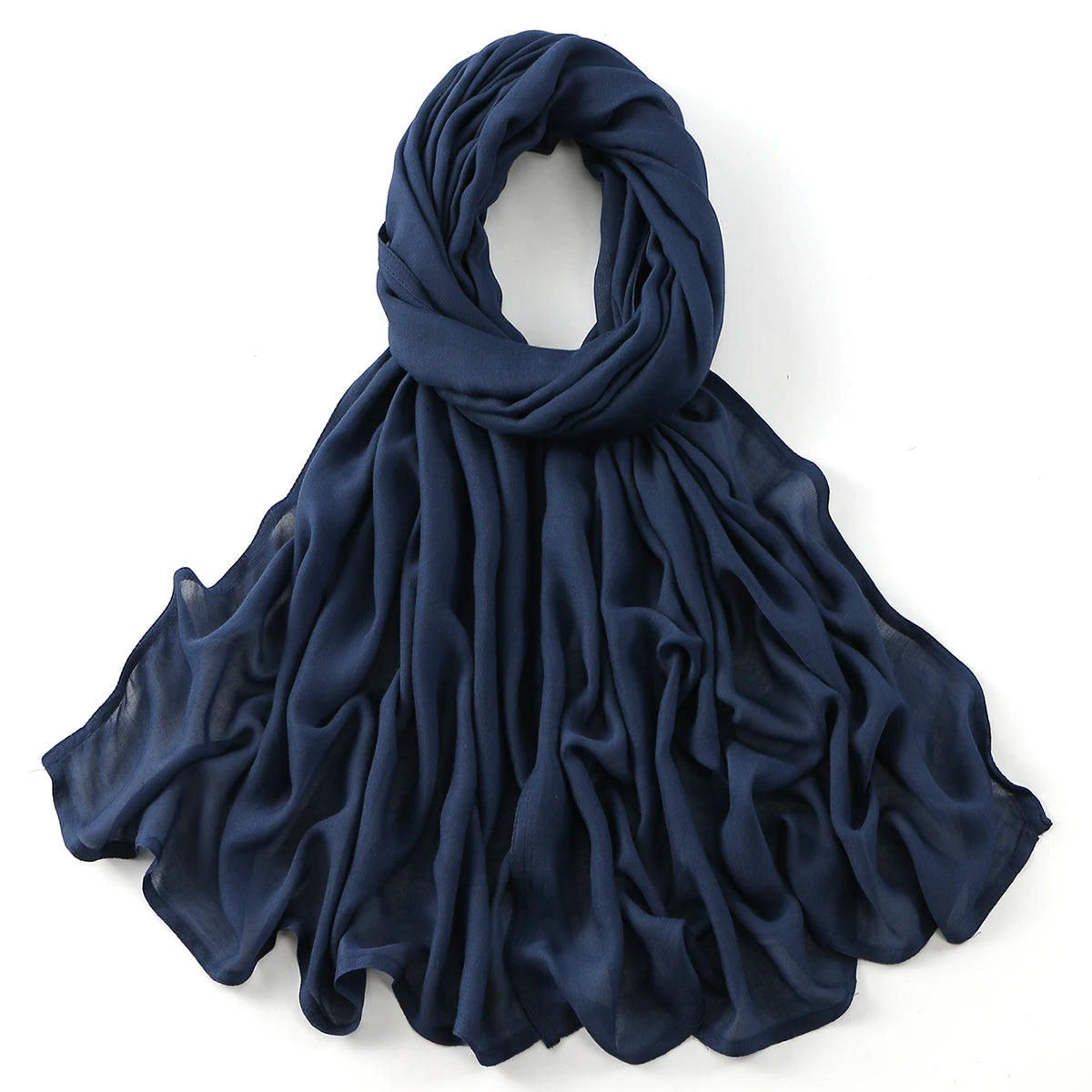 Cotton Rayon Modal Muslim Hijabs For Women Scarf Thin Plain Shawls Femme Musulman Soft Headscarf Islam Turban Headband 185*75CM