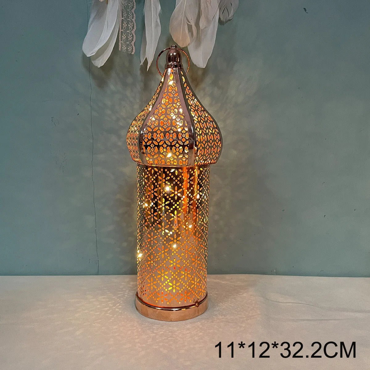 Battery Powered Eid Lights Decorations for Home Masjid Lanterns Ramadan Kareem Mosque LED Night Light Islam Muslim Party Supplie
