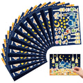 12Sheets Eid Mubarak DIY Stickers Kids Puzzle Game Toys Islam Muslim Party Supplies 2026 Ramadan Home Decoration Wall Sticker