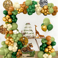 Jungle Animal Balloon Garland Arch Kit 1st Birthday Party Decoration Kids Boy BabyShower Decor Latex Balloons