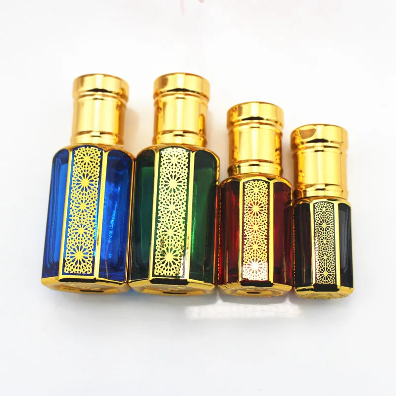 20pcs/lot 3ml 6ml 12ml Glass Perfume Bottle with Stick Colorful Essential Oil Container Bottles Empty Refillable