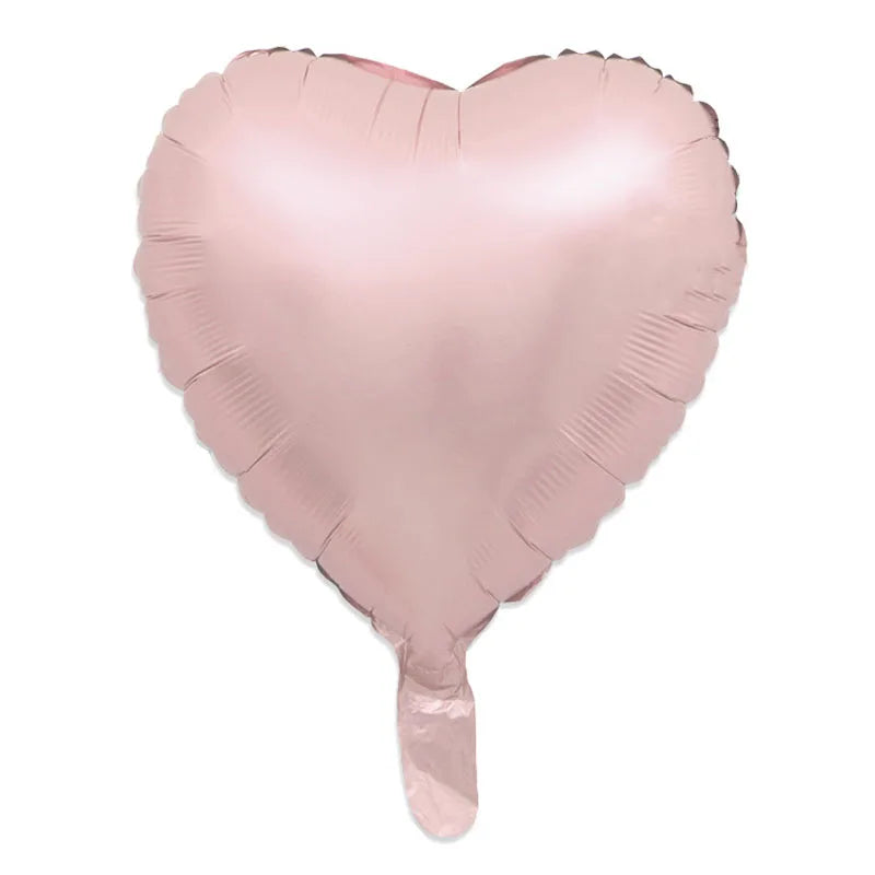 10/5/3Pcs Cream Heart Foil Balloons 18inch Multi Pink Beige Heart Helium Balloons for Wedding Birthday Party Decorations Globos