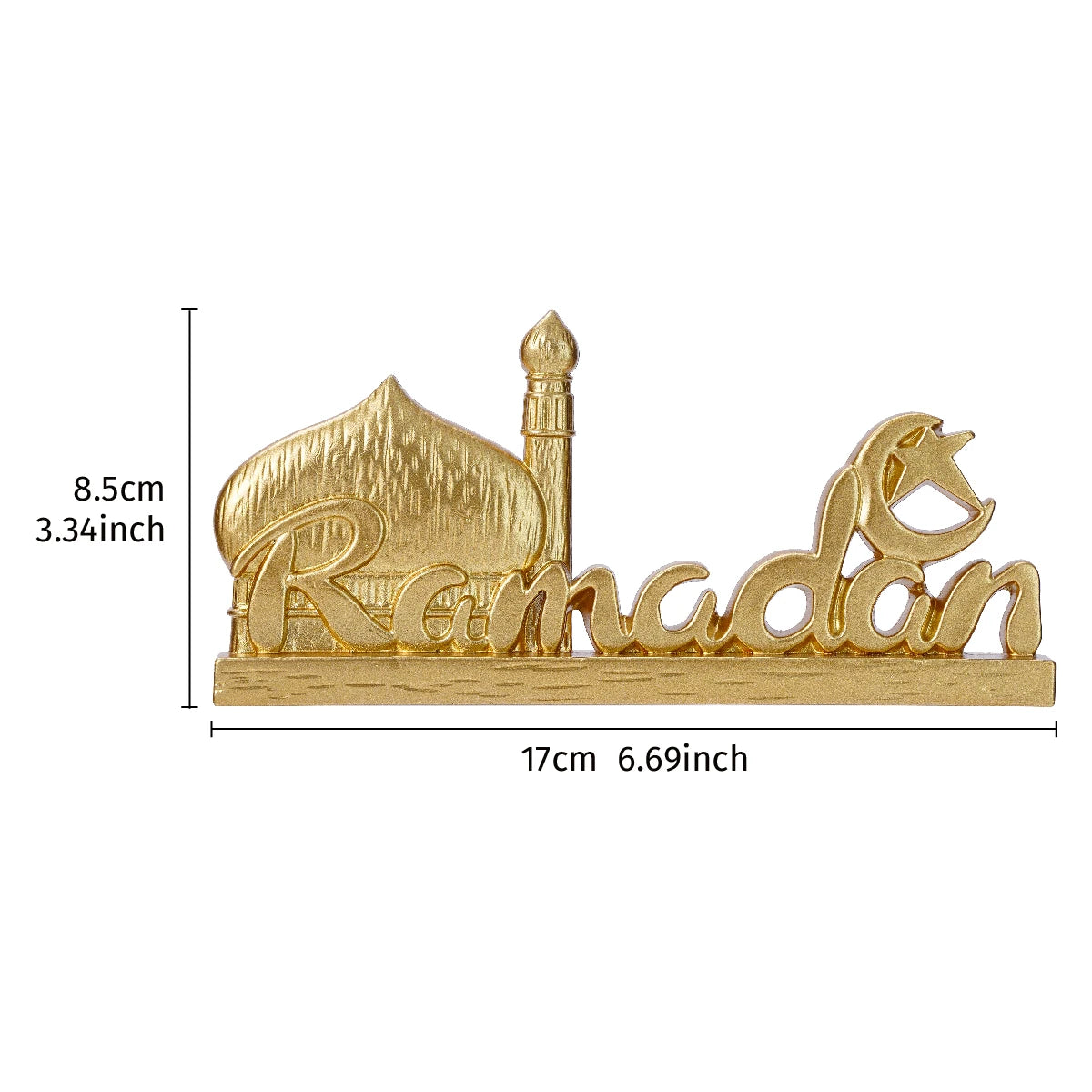 1PC, Creative Simple Castle Ramadan Letter-shaped Decorative Item, Suitable for Giving Cute Gifts During Ramadan Festival