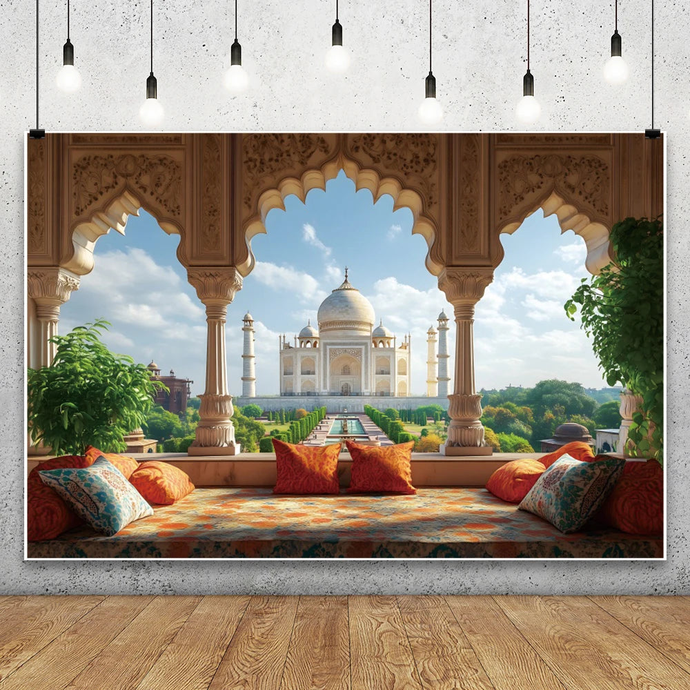 Islamic Mosque Background Ramadan Aladdin Eid Mubarak 2026 Muslim Kareem Al Fitr Festival Party Indoor Decoration Photo Backdrop
