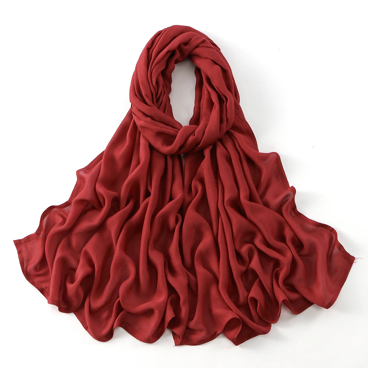 Cotton Rayon Modal Muslim Hijabs For Women Scarf Thin Plain Shawls Femme Musulman Soft Headscarf Islam Turban Headband 185*75CM