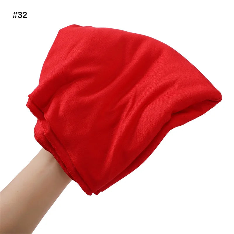 80*180cm Big Size Modal Rayon Cotton Jersey Hijab Scarf Ramadan Long Muslim Shawl Plain Soft Turban Wraps Women Headband