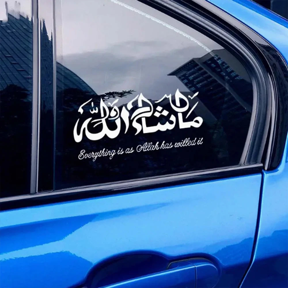 Masllah Sticker 1 PC Creative Masha Allah Art Car Stickers Vinyl Decal Sticker Calligr ...