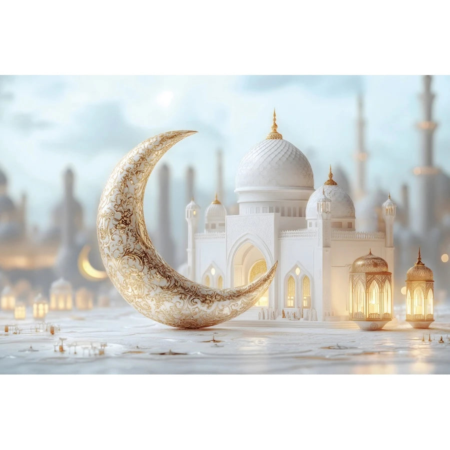Ramadan Decorations Backdrops Moon Star Castle Islamic Muslim Eid Party Religious Celebration Portrait Photography Backgrounds